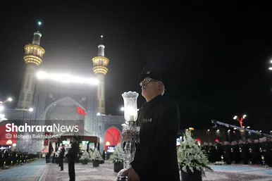 گزارش تصویری | مراسم خطبه خوانی شب عاشورا در حرم مطهر رضوی