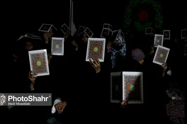 مراسم احیاء شب ۱۹ ماه رمضان در حرم مطهر رضوی
