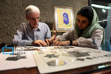 عکس‌هایی از کارگاه هنرهای تجسمی «ایران من»