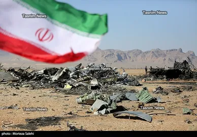 تصاویری از هواپیماهای منهدم‌شده آمریکا در جنوب اصفهان