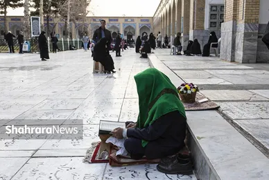 آیین چراغ برات در آرامگاه خواجه ربیع