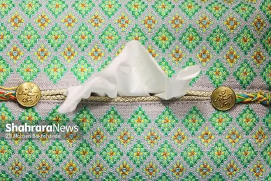 غبارروبی مضجع منور امام رضا(ع)