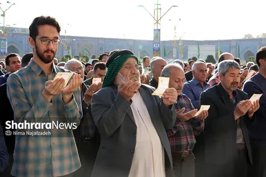 نماز عید سعید فطر در حرم مطهر رضوی