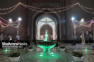 شب عید مبعث در حرم مطهر رضوی