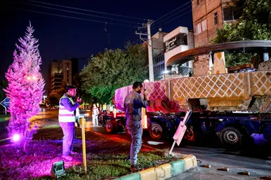 عملیات انتقال دستگاه TBM حفاری قطار شهری