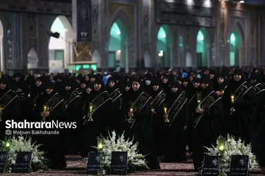 آیین خطبه خوانی شب شهادت امام رضا(ع) در حرم مطهر رضوی