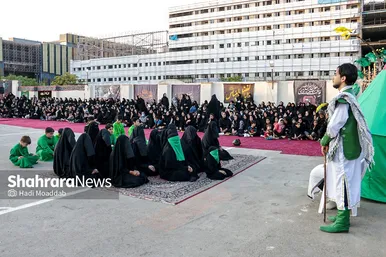 آیین خیمه سوزان عصر عاشورا در مشهد