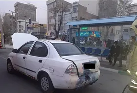 پرتاب نارنجک دست&zwnj;ساز به سمت خودروی تیبا در تهران + تصاویر
