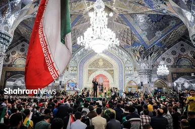 اجتماع مردمی «وعده صادق» در حرم مطهر رضوی