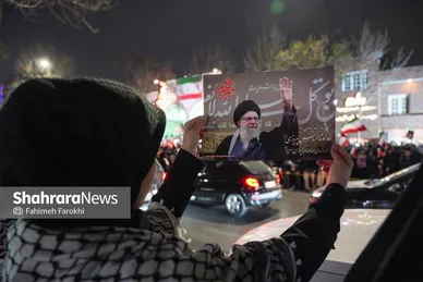 گزارش تصویری | تجمع مردم مشهد در سوگ رهبر انقلاب | بولوار احمد آباد