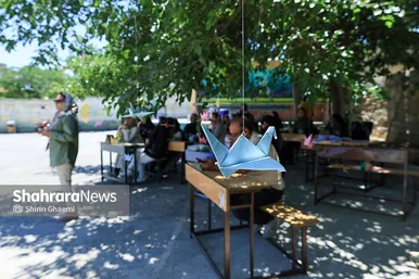 گزارش تصویری | درنا برای کودکان میناب