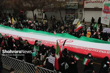 گزارش تصویری حضور باشکوه مردم مشهد در راهپیمایی ۲۲ بهمن