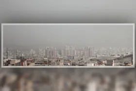 آسمان مشهد باز هم در حصار آلودگی و گردوغبار