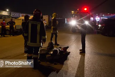 آتش سوزی در بازار خشکبار مصلی