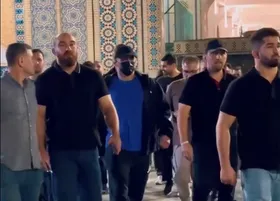 ویدئو | تشرف ملی&zwnj;پوشان کشتی ایران به حرم امام رضا (ع) پیش از اعزام جهانی