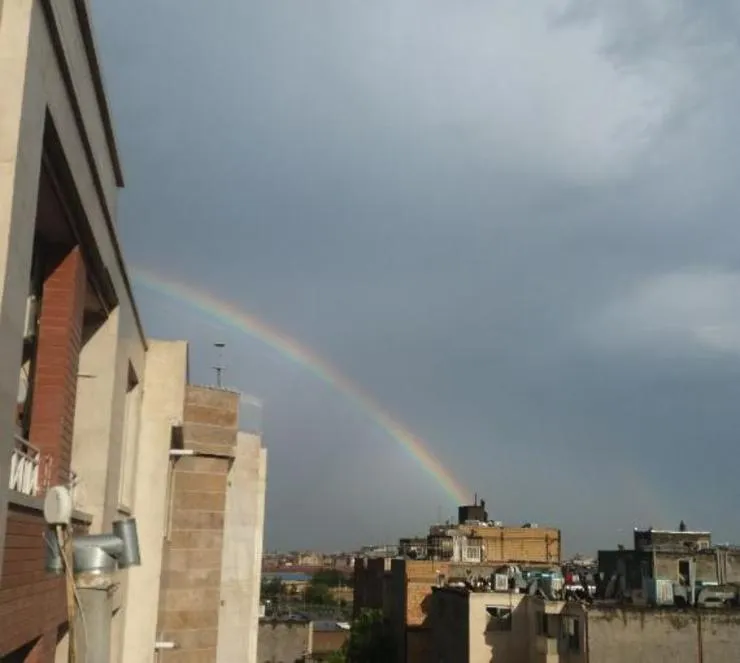شهروندخبرنگار| رنگین کمان زیبا بعد از باران تابستانی