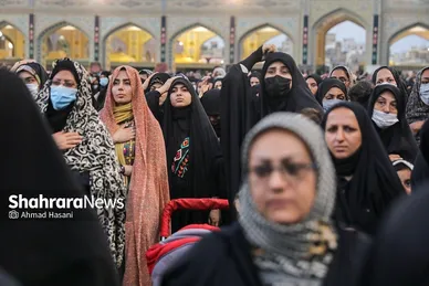 اجتماع عاشورائیان در حرم مطهر رضوی