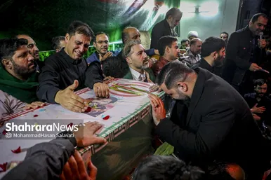 گزارش تصویری | مراسم وداع با پیکر شهید مدافع امنیت «مهدی ظریف» در مشهد