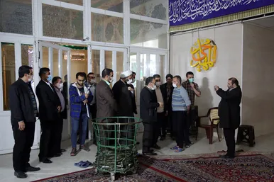 بازدید مسئولان استانی از روند اسکان مسافران نوروزی در مشهد