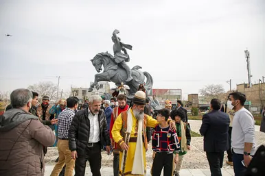 آیین رونمایی از یادمان «گذرسیاوش از آتش»