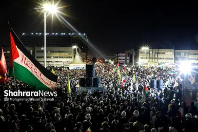 راهپیمایی مردم مشهد در حمایت از مردم فلسطین و محکومیت جنایات اسرائیل