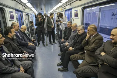 گزارش تصویری | آغاز بهره برداری از ایستگاه بسیج خط ۳ قطار شهری مشهد
