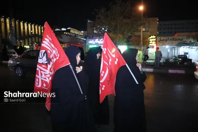 گزارش تصویری | برگزاری رزمایش مردمی تونل پرچم و زنجیره انسانی ۶ کیلومتری در مشهد