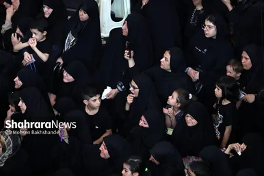 مراسم عزاداری روز دوازدهم محرم در حسینیه کرمانی‌های مشهد