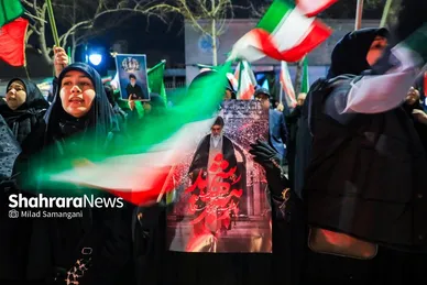 گزارش تصویری | مردم انقلابی در آخرین چهارشنبه سال ۱۴۰۴ در خیابان احمدآباد مشهد