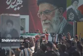 ویدئو | تشییع شهدای قهرمان حشدالشعبی عراق با تصاویری از امام شهید امت، حضرت آیت‌الله خامنه‌ای