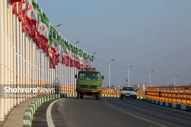 تصاویری از تقاطع غیر هم‌‌سطح پیامبر اعظم (ص) مشهد