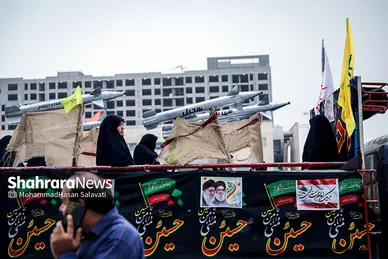 گزارش تصویری | اجتماع بزرگ «حزب الله زنده است» در مشهد