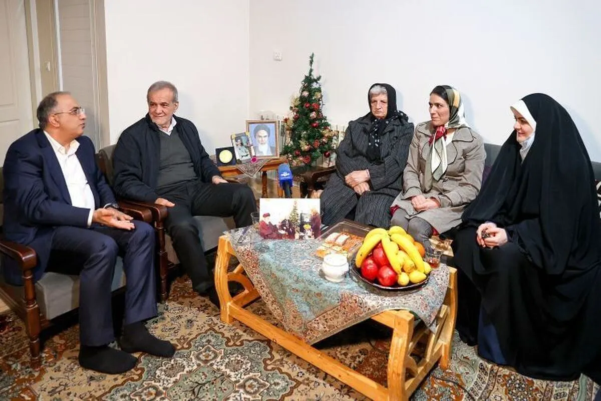 پزشکیان با خانواده شهید مسیحی دیدار کرد + فیلم