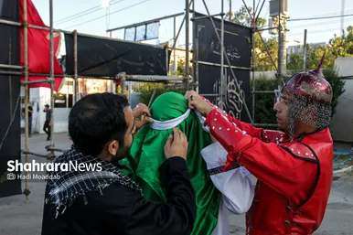 آیین خیمه سوزان عصر عاشورا در مشهد