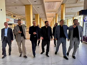 بازدید معاون وزیر راه و شهرسازی از فرودگاه بین&zwnj;المللی مشهد (یکم شهریور ۱۴۰۴) | تأکید بر ارتقای خدمات به زائران رضوی