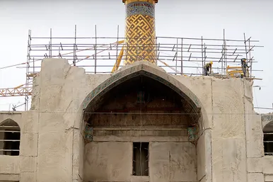 مراسم آغاز عملیات احداث رواق مبارکه امیرالمومنین علیه السلام در حرم رضوی