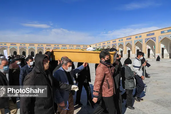 تشییع پیکر مرحوم «محمدحسن راستگو» در مشهد + تصاویر