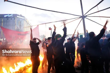خیمه سوزان عصر عاشورا در مشهد