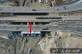 فیلم/ تعریض پل مهندس پرتوی