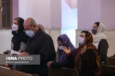 مراسم سال نو میلادی در کلیسای «تارگمانچاتس» تهران