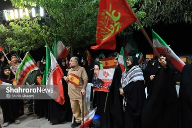 گزارش تصویری | اجتماع مردمی همبستگی مردم ایران و اسپانیا در مشهد