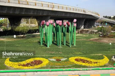 گزارش تصویری | المان های گل در نوروز ۱۴۰۴ مشهد