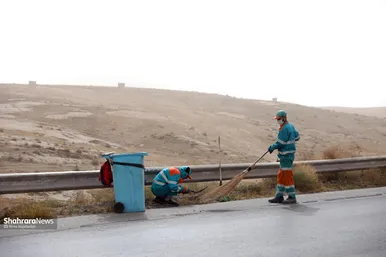 پاکسازی ٧ محور ورودی مشهد مقدس در دهه آخر صفر
