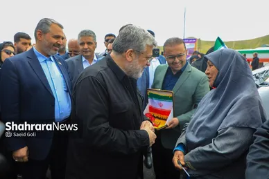 گزارش تصویری |بهره‌برداری از اتصال بزرگراه شهید سلیمانی به بلوار نماز، ۸۱ دستگاه ون و احداث مسیل اقبال