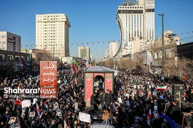 گزارش تصویری | مراسم تشییع پیکر شهدای مدافع امنیت در مشهد (۲۲ دی ۱۴۰۴) - ۲
