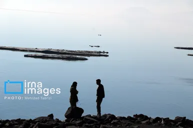 گزارش تصویری | افزایش ۴۰ سانتی تراز دریاچه ارومیه