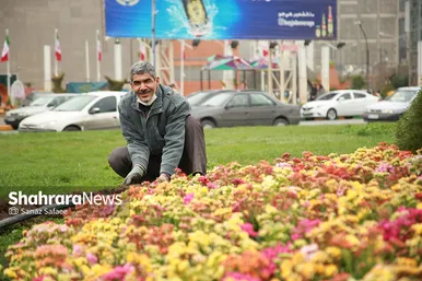 گل‌آرایی و شهرتکانی مشهد در نوروز ۱۴۰۱