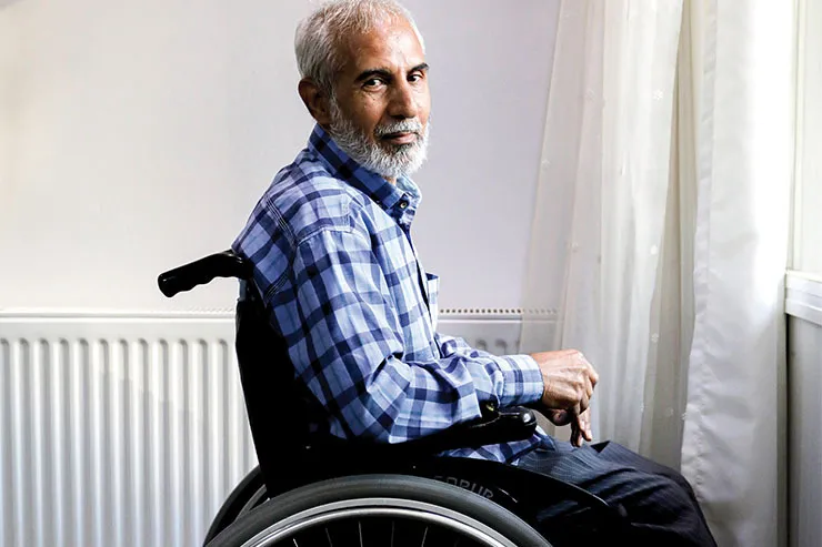 جانباز ۷۰ درصد محله امام هادی (ع) شهید زنده لقب گرفته است