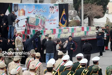 ورود پیکر مطهر ۱۲ شهید گمنام به مشهد