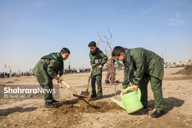 گزارش تصویری | پویش درختکاری در بوستان کرامت مشهد (۱۶ اسفند ۱۴۰۴)